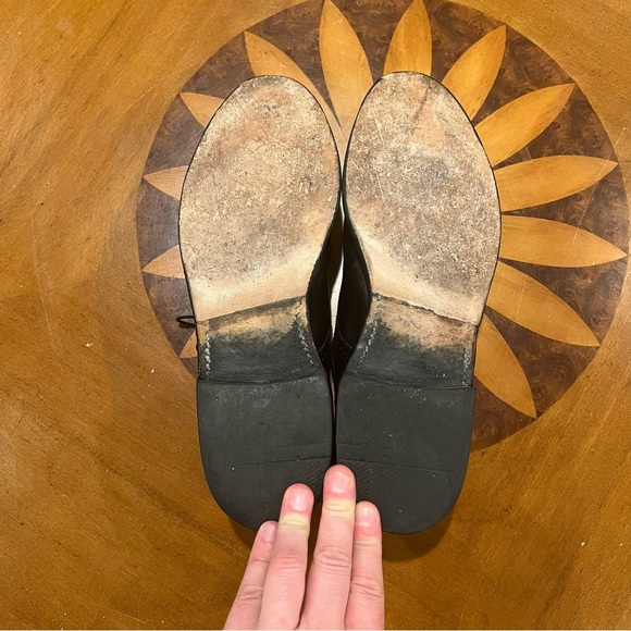 Allen Edmonds Sanford Cap Toe Black Leather Oxfords 11.5 Dress Shoes - Picture 13 of 16